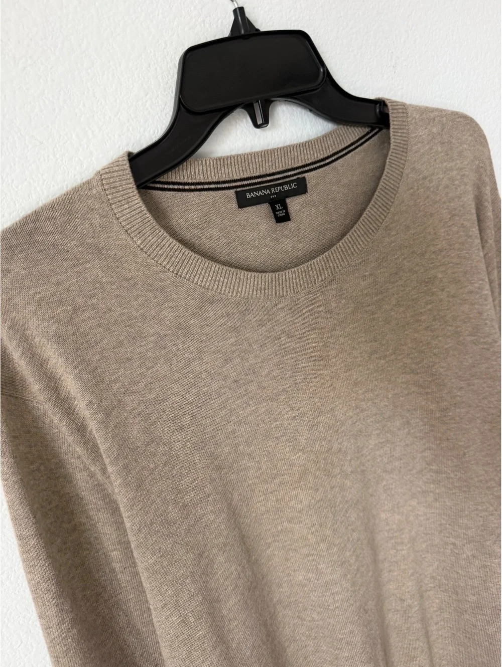 Banana Republic Long Sleeve Crew 100% Cotton Pullover Sweater Men's Size XL